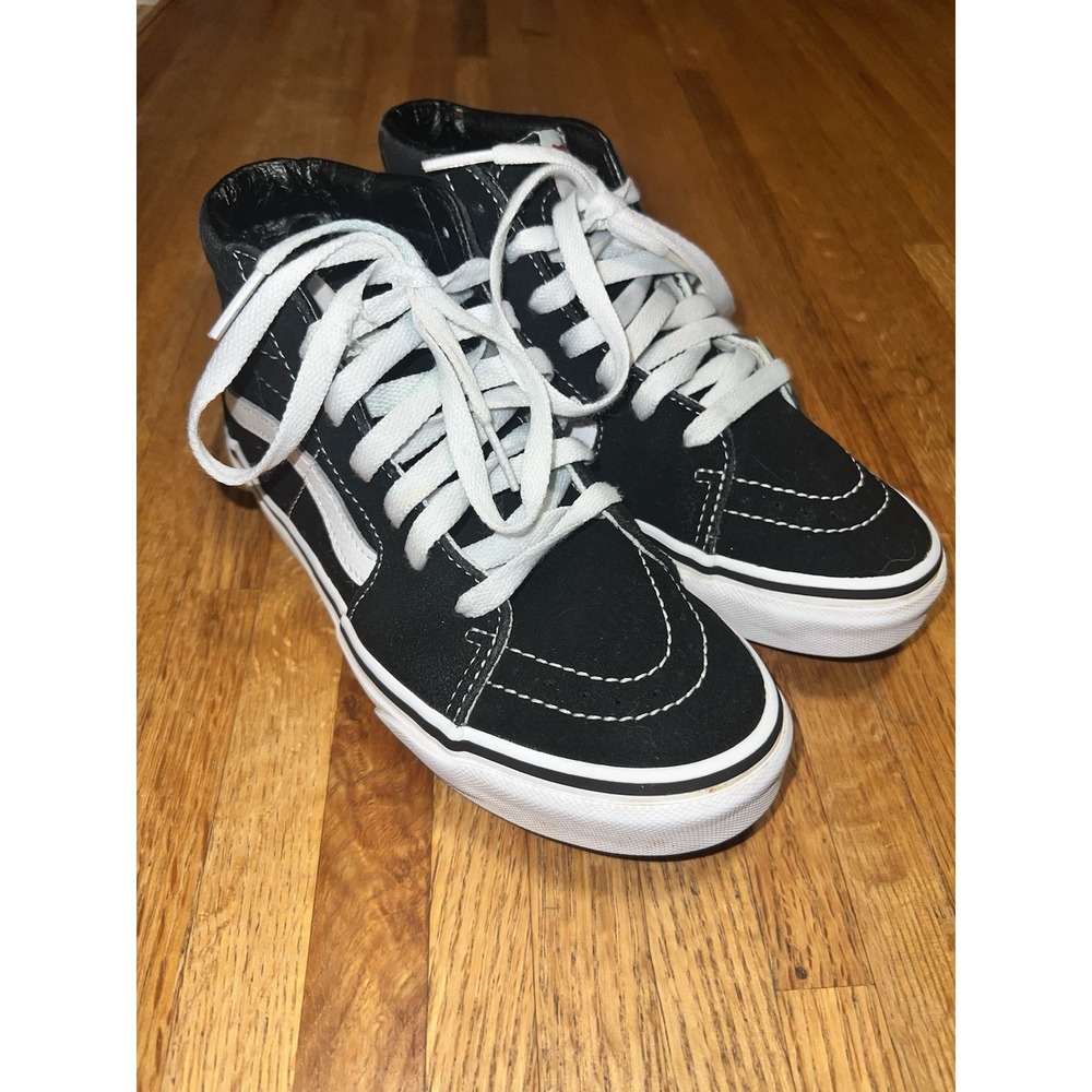 VANS KIDS SK8 HI SKATE SHOES SZ 2
